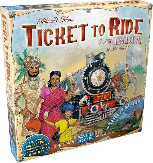 Ticket To Ride: Map #2 India / Switzerland Board Game Expansion by Days Of Wonder