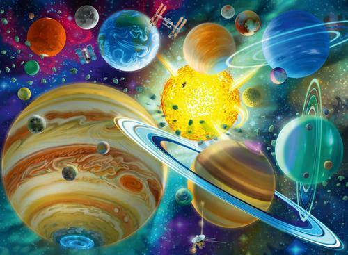 Cosmic Connection 150 Piece XXL Jigsaw Puzzle by Ravensburger - 1