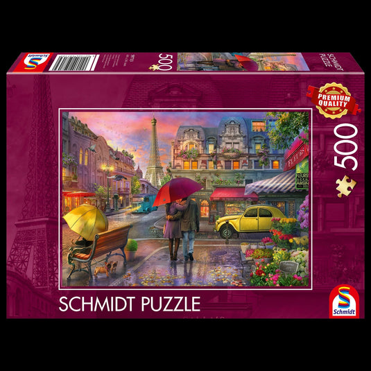 Paris In The Rain 500 Piece Jigsaw Puzzle by Schmidt Puzzle - 1