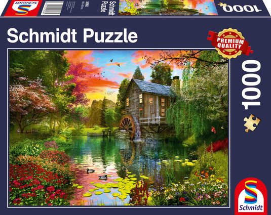 The Watermill 1000 Piece Jigsaw Puzzle by Schmidt Puzzle - 1
