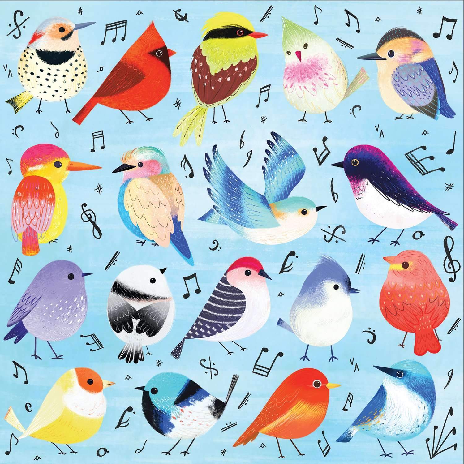 Songbirds 500 Piece Family Puzzle by Galison