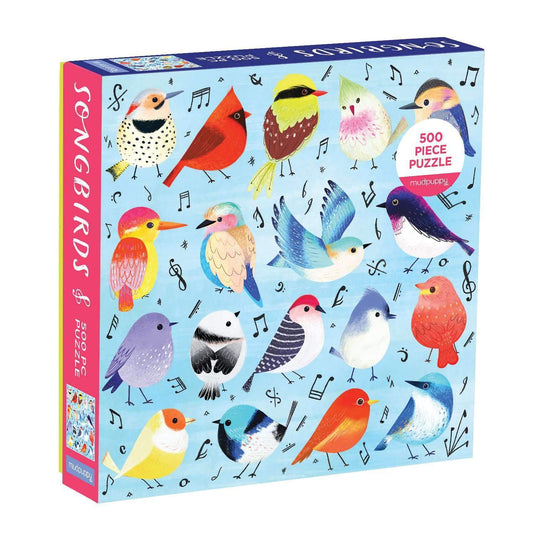 Songbirds 500 Piece Family Puzzle by Galison - 1