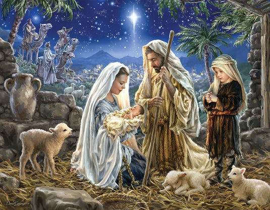 Let Us Adore Him 500 Piece Jigsaw Puzzle by Springbok - 1