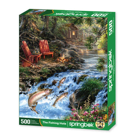 Fishing Hole 500 Piece Jigsaw Puzzle by Springbok - 2