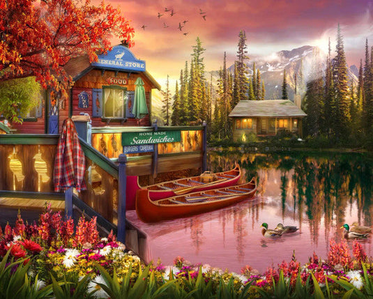 Lakeshore Serenity 500 Piece Jigsaw Puzzle by Springbok - 1