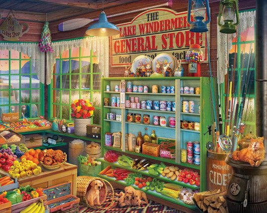 Lake Windermere General Store 500 Piece Jigsaw Puzzle by Springbok - 1