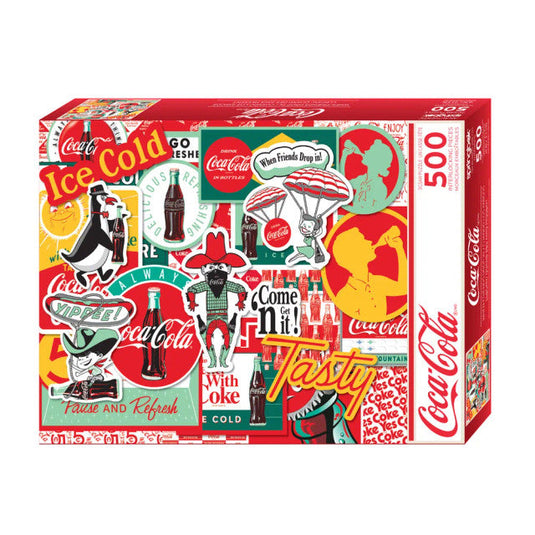 Coca-Cola When Friends Drop In 500 Piece Jigsaw Puzzle by Springbok - 2