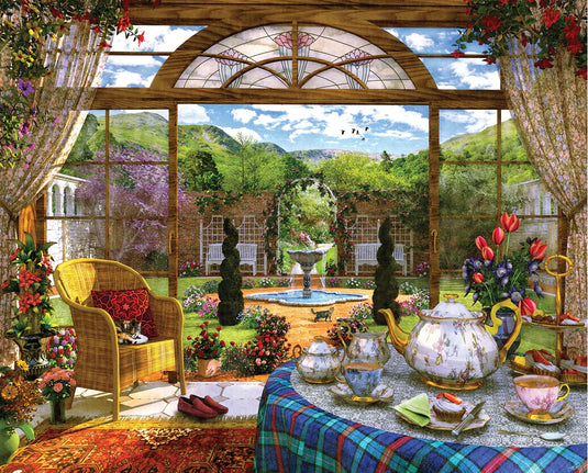 The Conservatory 1000 Piece Jigsaw Puzzle by Springbok - 1