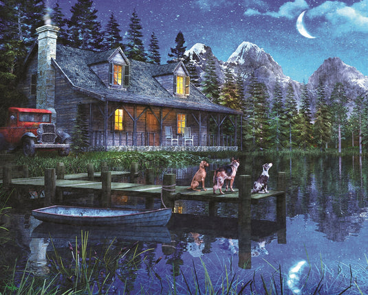 Moonlit Night 1000 Piece Jigsaw Puzzle by Springbok - 1