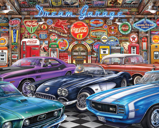 Dream Garage 1000 Piece Jigsaw Puzzle by Springbok - 1