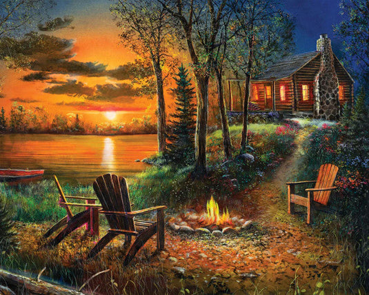 Summer Sunset 1000 Piece Jigsaw Puzzle by Springbok - 1