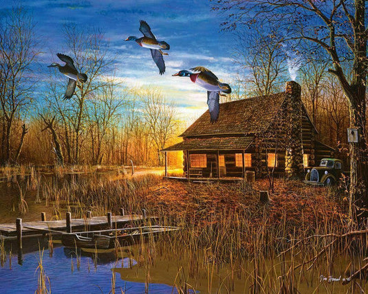 Duck Lodge 1000 Piece Jigsaw Puzzle by Springbok - 1