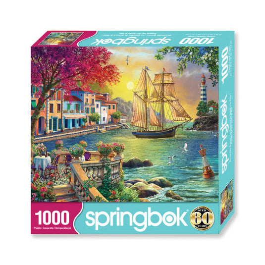 Oceanside Sunset 1000 Piece Jigsaw Puzzle by Springbok - 2