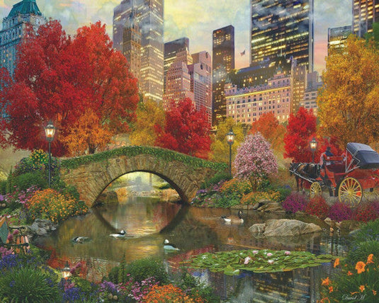 Central Park Paradise 1500 Piece Jigsaw Puzzle by Springbok - 1