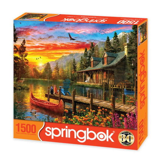 Cabin Evening Sunset 1500 Piece Jigsaw Puzzle by Springbok - 2