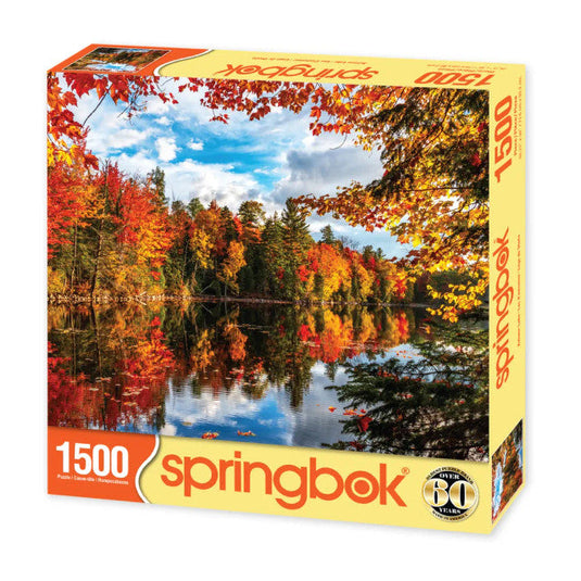 Autumn Lake 1500 Piece Jigsaw Puzzle by Springbok - 2