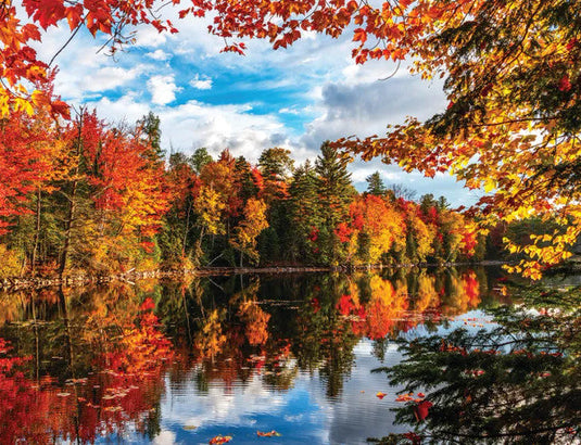 Autumn Lake 1500 Piece Jigsaw Puzzle by Springbok - 1