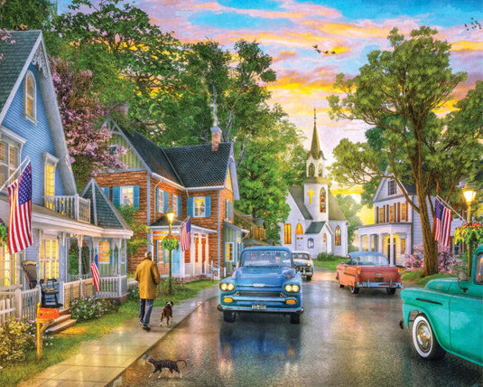 Blissful Borough 350 Piece Jigsaw Puzzle by Springbok - 1