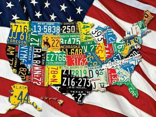 State Plates 400 Piece Jigsaw Puzzle by Springbok - 1