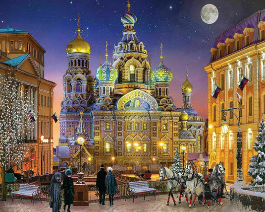 Russian Christmas 1000 Piece Jigsaw Puzzle by Springbok - 1