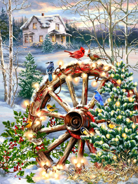 Country Christmas 1000 Piece Jigsaw Puzzle by Springbok - 1