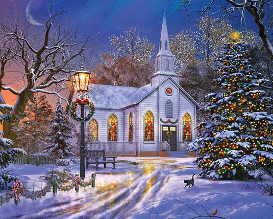Winters Evening 1500 Piece Jigsaw Puzzle by Springbok - 1
