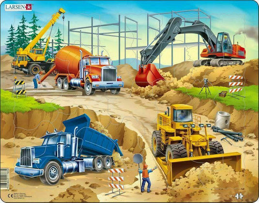 Construction 30 Piece Jigsaw Puzzle by Springbok - 1