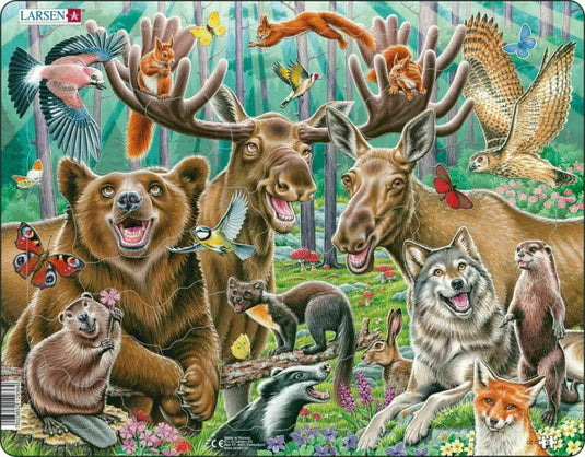 Happy Forest 42 Piece Jigsaw Puzzle by Springbok - 1