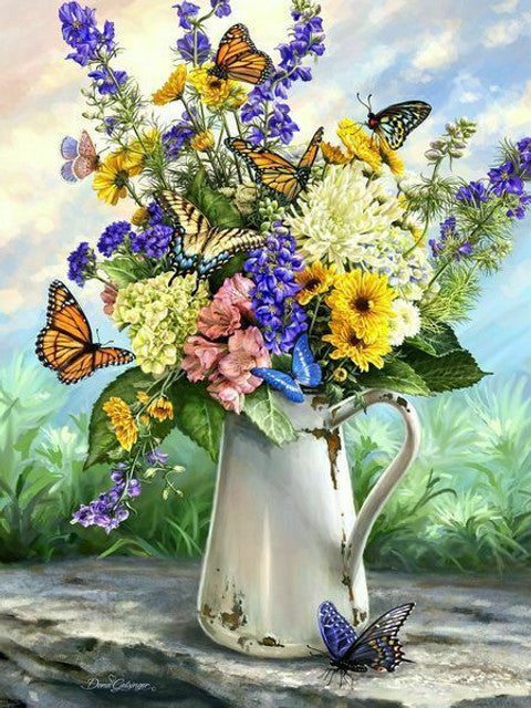 Butterfly Blossom 36 Piece Jigsaw Puzzle by Springbok - 1