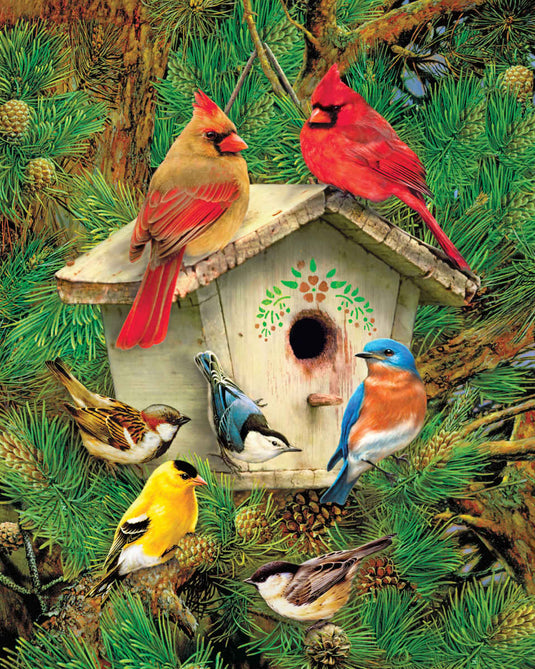 Feathered Retreat 1000 Piece Jigsaw Puzzle by Springbok - 1