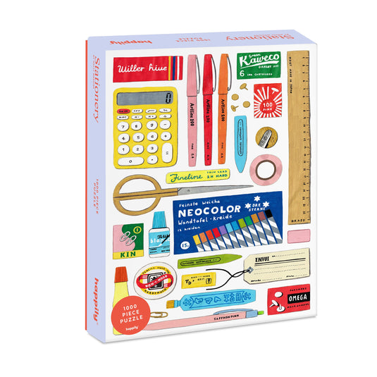 Stationery 1000 Piece Jigsaw Puzzle by Happily - 1