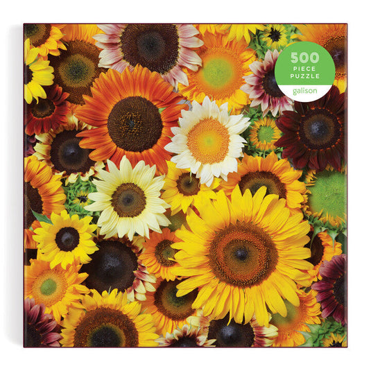 Sunflower Blooms 500 Piece Jigsaw Puzzle by Galison - 2