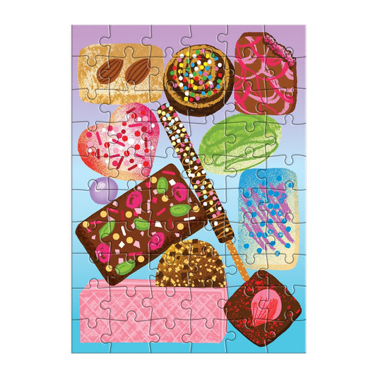 Sweets for the Sweet Greeting Card 12 Piece Jigsaw Puzzle by Galison - 2