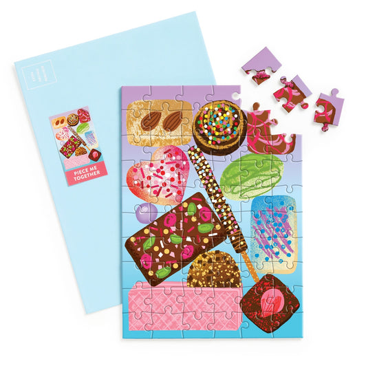 Sweets for the Sweet Greeting Card 12 Piece Jigsaw Puzzle by Galison - 3