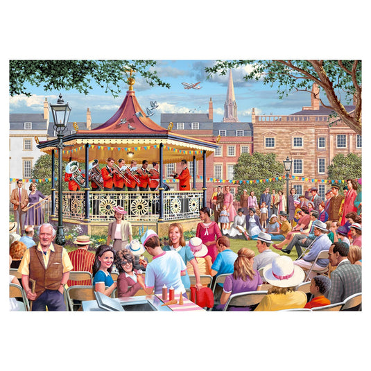 The Bandstand 1000 Piece Jigsaw Puzzle by Falcon - 2