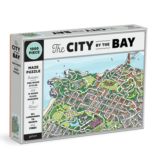 The City By the Bay 1000 Piece Jigsaw Puzzle by Galison - 1