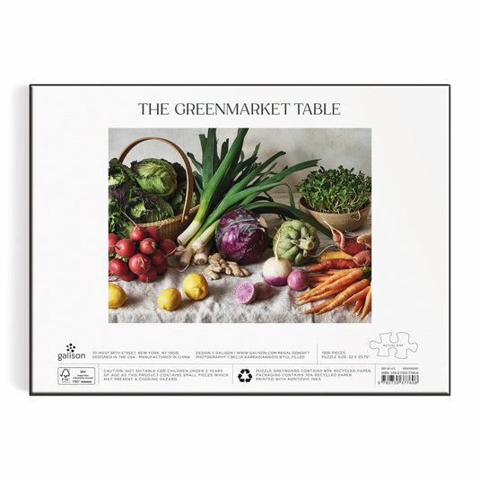 The Greenmarket Table 1500 Piece Jigsaw Puzzle by Galison - 4
