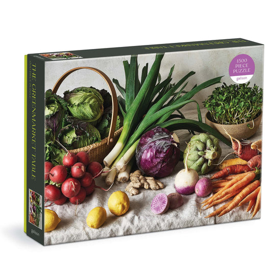 The Greenmarket Table 1500 Piece Jigsaw Puzzle by Galison - 1