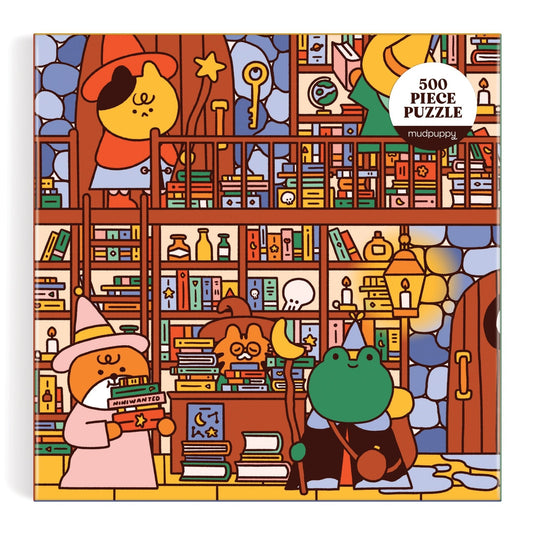 The Wizard's Library 500 Piece Family Puzzle by Galison - 3