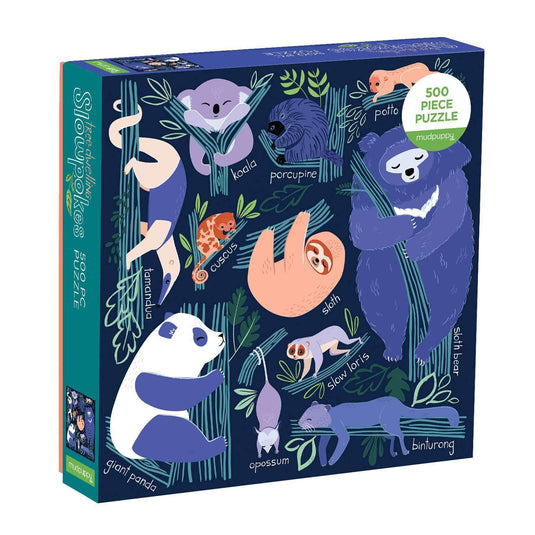 Tree-dwelling Slowpokes 500 Piece Family Puzzle by Galison - 1