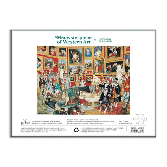 Tribuna of the Uffizi Meowsterpiece of Western Art 1500 Piece Jigsaw Puzzle by Galison - 5