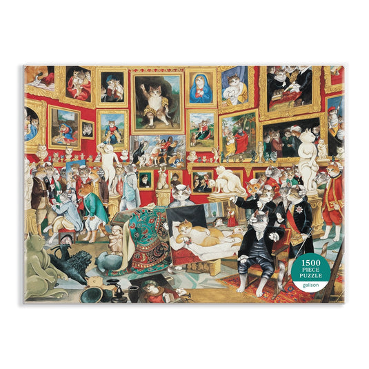 Tribuna of the Uffizi Meowsterpiece of Western Art 1500 Piece Jigsaw Puzzle by Galison - 2