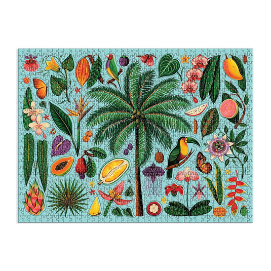 Tropics 1000 Piece Shaped Jigsaw Puzzle by Galison - 3