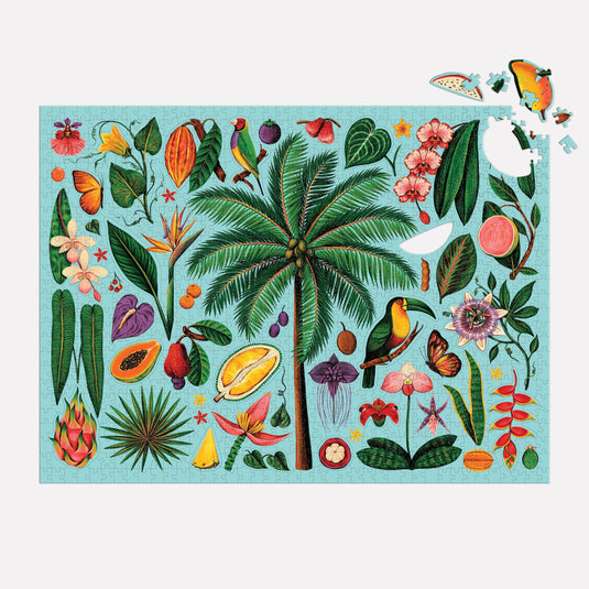 Tropics 1000 Piece Shaped Jigsaw Puzzle by Galison - 4