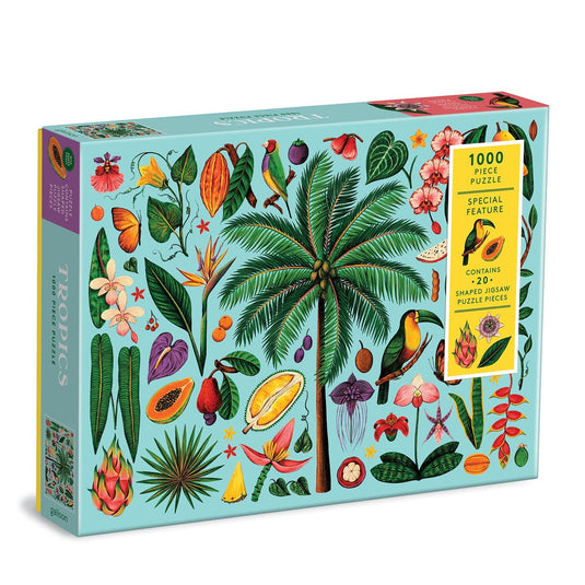 Tropics 1000 Piece Shaped Jigsaw Puzzle by Galison - 1