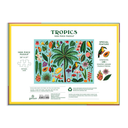 Tropics 1000 Piece Shaped Jigsaw Puzzle by Galison - 6