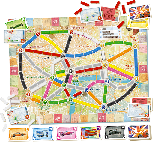 Ticket To Ride Cities: London Board Game by Days Of Wonder