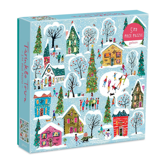 Twinkle Town 500 Piece Jigsaw Puzzle by Galison - 1