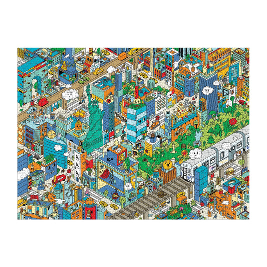 Uncovering New York City Search and Find 1000 Piece Jigsaw Puzzle by Galison - 3