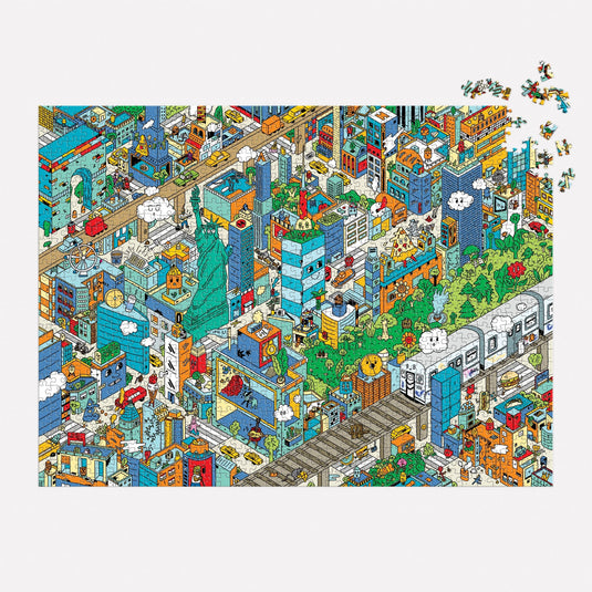 Uncovering New York City Search and Find 1000 Piece Jigsaw Puzzle by Galison - 4